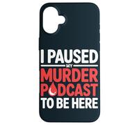 True Crime Podcast Fan Murder Mystery Case for iPhone 16 Plus