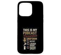 True Crime Podcast Murderino Fan Forensic Humor Junkie Case for iPhone 15 Pro Max