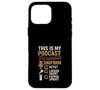 True Crime Podcast Murderino Fan Forensic Humor Junkie Case for iPhone 16 Pro Max