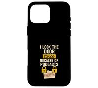 True Crime Podcast Murderino Fan Forensic Humor Junkie Case for iPhone 16 Pro Max