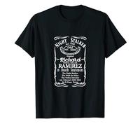 True Crime - Richard Ramirez Whiskey Label Tshirt Black