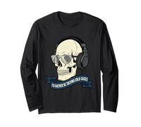 True Crime Skull Podcast Cold Case Listener Long Sleeve T-Shirt