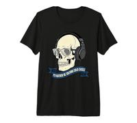 True Crime Skull Podcast Cold Case Listener Premium T-Shirt