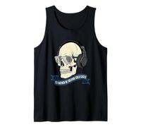 True Crime Skull Podcast Cold Case Listener Tank Top