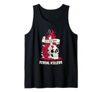 True Crime Skull Roses Knife Serial Killers Fan Tank Top