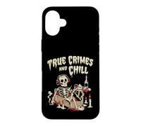 True Crimes and Chill Skeleton Podcast Listener Case for iPhone 16 Plus