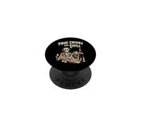 True Crimes and Chill Skeleton Podcast Listener PopSockets Adhesive PopGrip