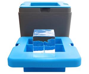 True Cubes Crystal Clear Ice Cube Maker, 4 Large 2"x2"x2" Ice Cubes for Cocktails and Drinks, Silicone Mold for Pure, Bartender-Quality Ice - Great for Hosting and Entertaining, Whiskey Gifts for Men