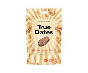 True Dates - CREAMY PEANUT BUTTER | naturally flavoured sweet dates | No added sugar, Vegan, Palm Oil Free | 100 g