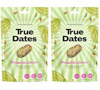 True Dates - PISTACHIO CREAM | naturally flavoured sweet dates | No added sugar, Vegan, Palm Oil Free | 100 g (Pack of 2)