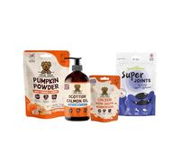True Dog Joint & Mobility Support Bundle | Natural Treats & Supplements for Dogs, Pumpkin Powder, Salmon Oil, Bone Broth, Joint Supplement for Dogs, Stool Firming