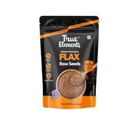 True Elements Flax seeds, 250 g, Alsi seeds, linseed, for hair growth, raw seeds to eat, source of iron and dietary fiber, source of iron, rich in protein