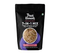 True Elements Seeds Mix - 7 in 1 Super Seeds & Nut Mix 500g - (Roasted Pumpkin, Watermelon, Sunflower, Flax | Sesame | Chia and Soynuts) - Diet Snacks