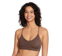 True Everybody by True & Co Women's Lace Racerback Adjustable Strap Bralette Bra, Opaque, Chestnut, M