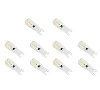 True Face 10 Pack G9 LED Dimmable Capsule Bulbs, 5W & 8W Energy Efficient Halogen Replacement, Warm White, 220-240V, 360° Beam, Flicker-Free, Long-Lasting Light Warm White 5WW
