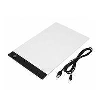 True Face A4 LED Light Box Drawing Tracing Pad with Adjustable Brightness Ultra-Thin for Diamond Painting, Sketching, Animation Making, Calligraphy, Tattoo Tracing White A4