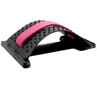 True Face Back Stretcher - Cracker Massager Posture Tools Stretch Therapy Chiropractic Lumbar Spine Support Humpback Cracking Board - Black Pink