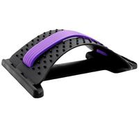 True Face Back Stretcher - Cracker Massager Posture Tools Stretch Therapy Chiropractic Lumbar Spine Support Humpback Cracking Board Black Purple