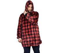 True Face Blanket Hoodie Unisex Oversized Ladies Sherpa Fleece Ultra Plush Unisex Hooded Sweatshirt Small Check2 - Heavy One Size