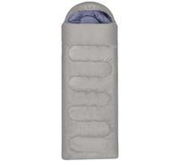 True Face Camping Sleeping Bag 3-4 Season Warm & Cool Weather Hooded Rectangular Single Sleep Bags for Hiking Backpacking Lightweight Packable Travelling Outdoor Grey