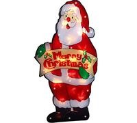 True Face Christmas Silhouette LED Light Window Decoration Xmas Indoor Festive Gift Santa Small - 21742 Small 25x11 cm