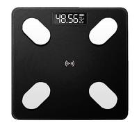 True Face Digital Electronic Bathroom Scale Smart Weighing Scales Backlit Display Weighting Scales Body Fat 180 KG Capacity Black