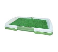 True Face Dog Toilet Training Tray Aritificial Grass Pet Mat Restroom Animal Potty Pad Protection Indoor Outdoor Pee Porch Cleanable Reusable Removable Loo Litter