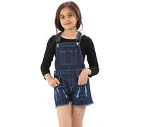 True Face Girls Dungarees Denim Sleeveless Kids Bibs & Braces Cotton Jeans Pant Short Children Dress