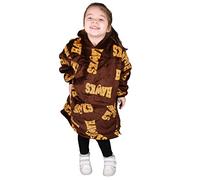 True Face Kids Blanket Hoodie Oversized Girls Ultra Plush Soft Giant Sherpa Hooded Boys Sweatshirt Hawks 5-7 Years