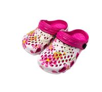 True Face Kids Clogs Closed Toe Non Slip Sandals Boys Girls Pink White 23