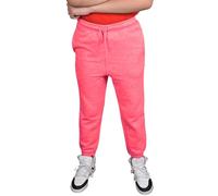 True Face Kids Trouser Fleece Jogging Bottoms PE Sweatpants Multi Pockets Drawstring Elasticated Joggers Cuffed Girls Boys Plain Sports School Pants Hot Pink 1-2 Years