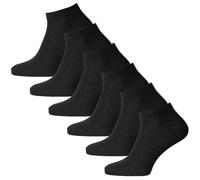 True Face Ladies 12 Pack Trainer Socks Women Ankle Low Cut Invisible Sports Socks, Cotton Breathable No Show Liner Socks 12 Pack - Black 4-6