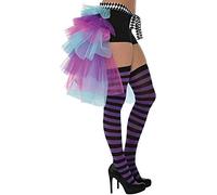 True Face Ladies Fancy Dress Womens Naughty Pirates Costume Bustle Guilty Buccaneer Outfit Party Mad Hatter M/L