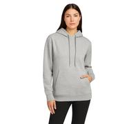 True Face Ladies Hoodie Long Sleeve Plain Pullover Sweatshirt for Women Casual Hooded Top for Autumn, Winter Grey UK 14
