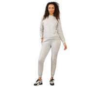 True Face Ladies Plain Lounge Wear Set - Long Sleeve Casual Comfy Two Piece Womens Tracksuit, Soft Breathable Fabric, Relaxed Fit Top & Slim Fit Bottoms, Ideal for Lounging & Casual Wear Grey L