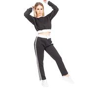 True Face ladies tracksuit sets Hooded Top jogging bottom women tracksuit set gym set tracksuit womens full set (Black - Zana,16)
