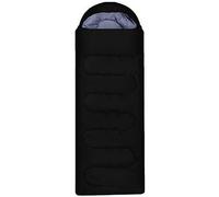 True Face Lightweight Camping Sleeping Bag Portable Rectangular Sleep Bag for Outdoor, Hiking, Travel & Backpacking Black