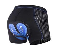 True Face Men’s Cycling Short 5D Gel Padded Cycling Undershorts Cycling Underwear Bicycle Shorts Mountain Padded Bike Short Pants Black - Blue XL