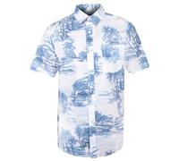 True Face Men’s Hawaiian Shirt Slim FitCasual Beach Shirt for Summer with Front Pocket Funky Palm Tree Floral Pineapple Print Perfect for Holidays Beach Parties Lightweight Top Palm - 721 L