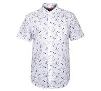 True Face Men’s Hawaiian Shirt Slim FitCasual Beach Shirt for Summer with Front Pocket Funky Palm Tree Floral Pineapple Print Perfect for Holidays Beach Parties Lightweight Top Boat - 924 XXL