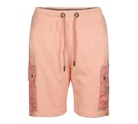 True Face Mens Cargo Shorts Summer Casual Lightweight Elastic Waist Drawstring Pockets Knee-Length Shorts for Men, Comfortable Combat Style, Perfect for Beach, Outdoor, Sports, Travel Peach L