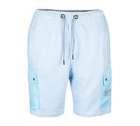 True Face Mens Cargo Shorts Summer Casual Lightweight Elastic Waist Drawstring Pockets Knee-Length Shorts for Men, Comfortable Combat Style, Perfect for Beach, Outdoor, Sports, Travel Sky M