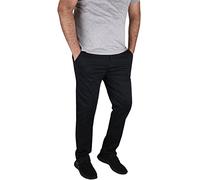 True Face Mens Chino Regular Fit Jeans Stretch Trousers Straight Leg Pants Casual Work Cotton Zip Fly Bottoms Navy 38W / 32L