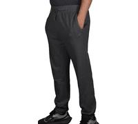 True Face Mens Fleece Joggers Jogging Ribbed Bottoms Sweatpants with Zip Pockets Casual Elasticated Pants Tracksuit Trousers for Workouts and Sports Charcoal S