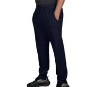 True Face Mens Fleece Joggers Jogging Ribbed Bottoms Sweatpants with Zip Pockets Casual Elasticated Pants Tracksuit Trousers for Workouts and Sports Navy XL