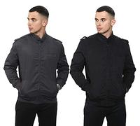 True Face Mens Jacket Zip Up Summer Lightweight Casual Ribbed Cuff Full Zipper Long Sleeve Outerwear