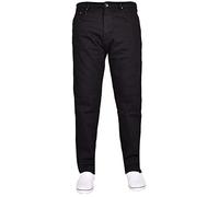 True Face Mens Jeans Straight Leg Denim Pants Zip Fly Classic Fit Trousers Black 34R
