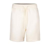 True Face Mens Shorts Plain Elastic Waist with Drawstrings Comfortable Gym Workout Fitness Training Shorts for Men, Lightweight Activewear for Running, Sports, Casual Summer Use Off White S