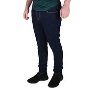 True Face Men's Skinny Jeans - Stretch Fit Denim Trousers with Button Fly, Multi-Pocket Design, Casual Wear Skinny Jeans for Men UK Dark Wash 32W / 32L