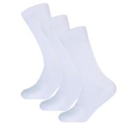 True Face Men's Socks (Pack Of 3) Sports Cushioned Running Sock Athletic Walking Socks Cotton Rich Cushion Sole Stretch White 6-11
